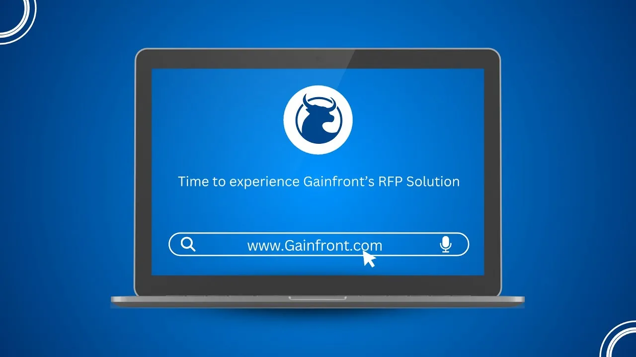 Gainfront strategic sourcing and RFx